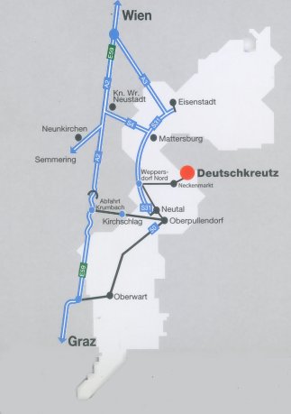 Landkarte Burgenland